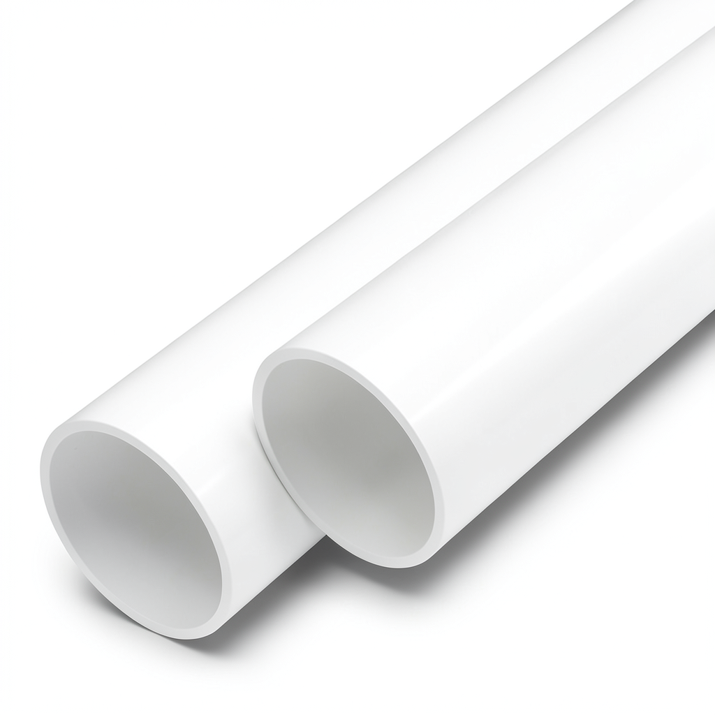 مواسير UPVC ضغط اسمي 10 بار قطر خارجي 110 مم سمك 4.2 مم لون أبيض