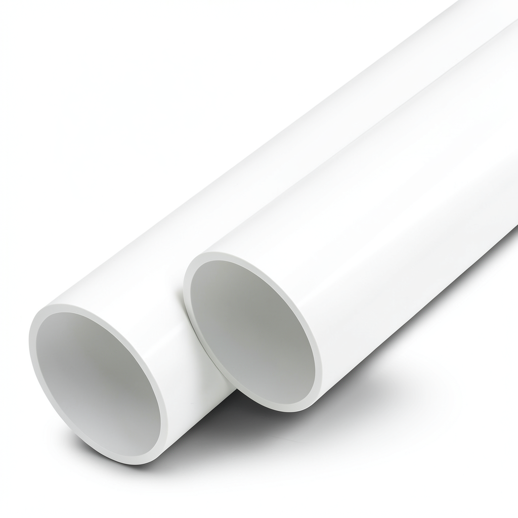 مواسير UPVC ضغط اسمي 10 بار قطر خارجي 125 مم سمك 4.8 مم أبيض