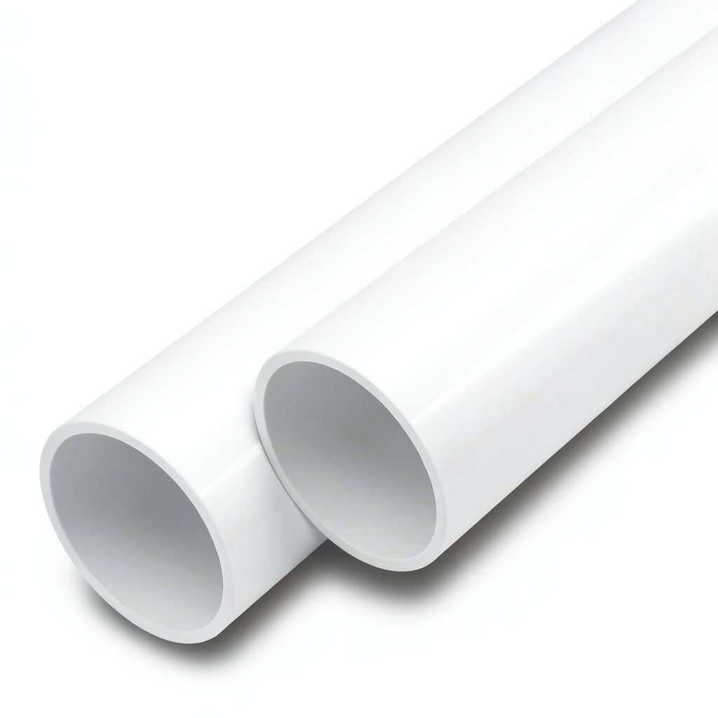 مواسير UPVC ضغط اسمي 8 بار قطر خارجي 90 مم سمك 3.5 مم لون أبيض