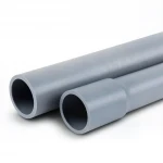 مواسير UPVC للتمديدات الكهربائية الوطني  EPC 80  مقاس 1/2 1 إنش سمك 5.08 مم لون رمادي