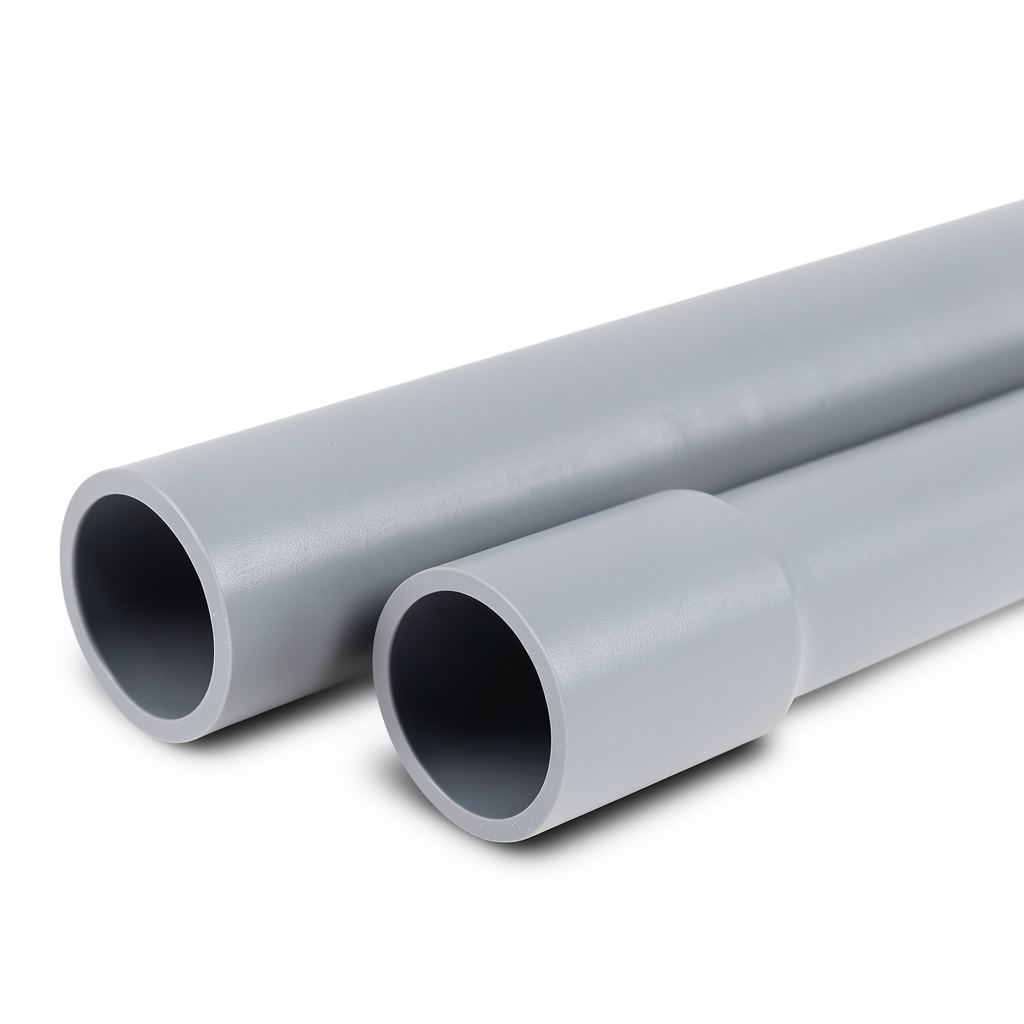 مواسير UPVC مقاس ½ إنش سمك 3.73 مم لون رمادي جدول 80