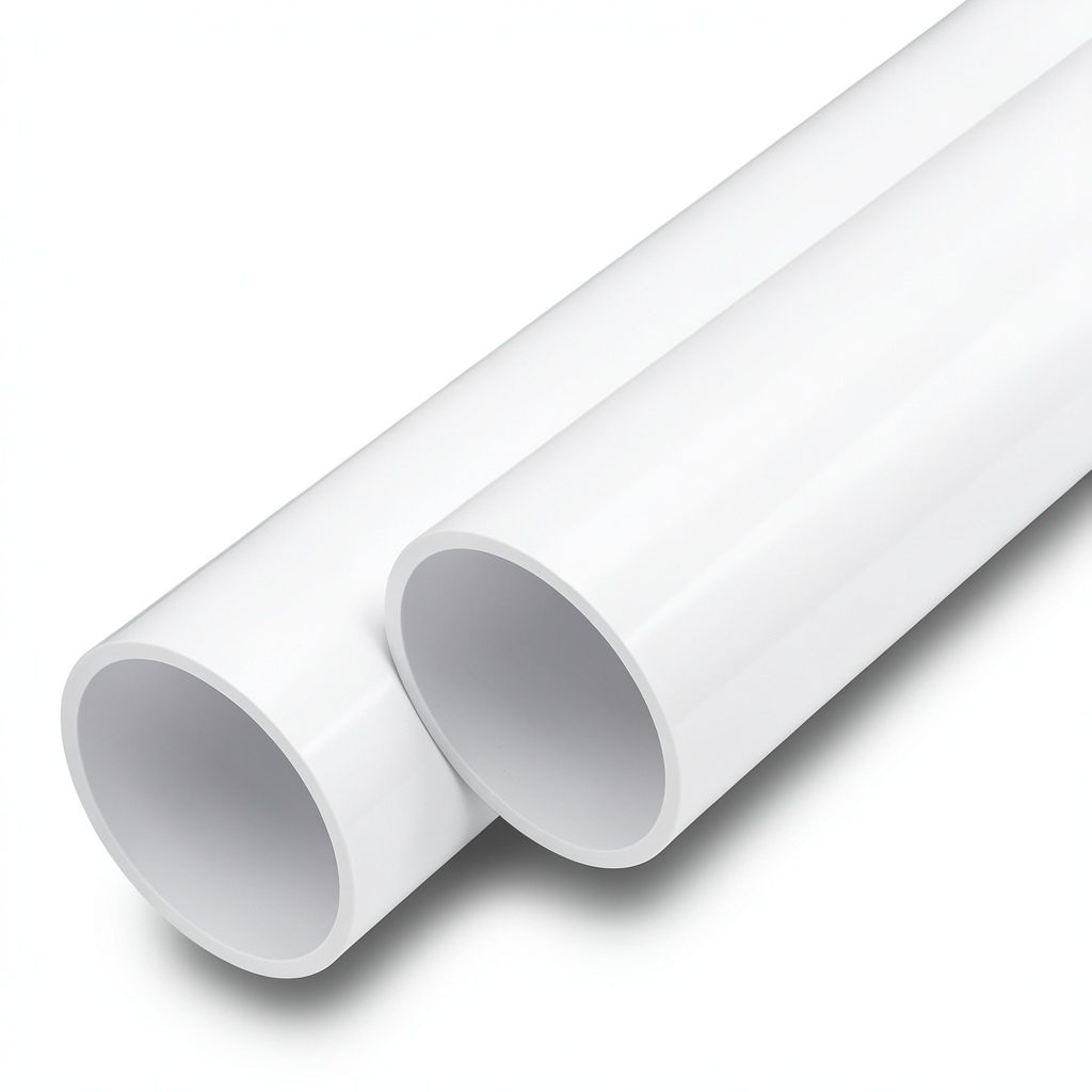 UPVC Pipes Nominal Pressure 10 Bar Outside Diameter 125 mm Thickness 4.8 mm White