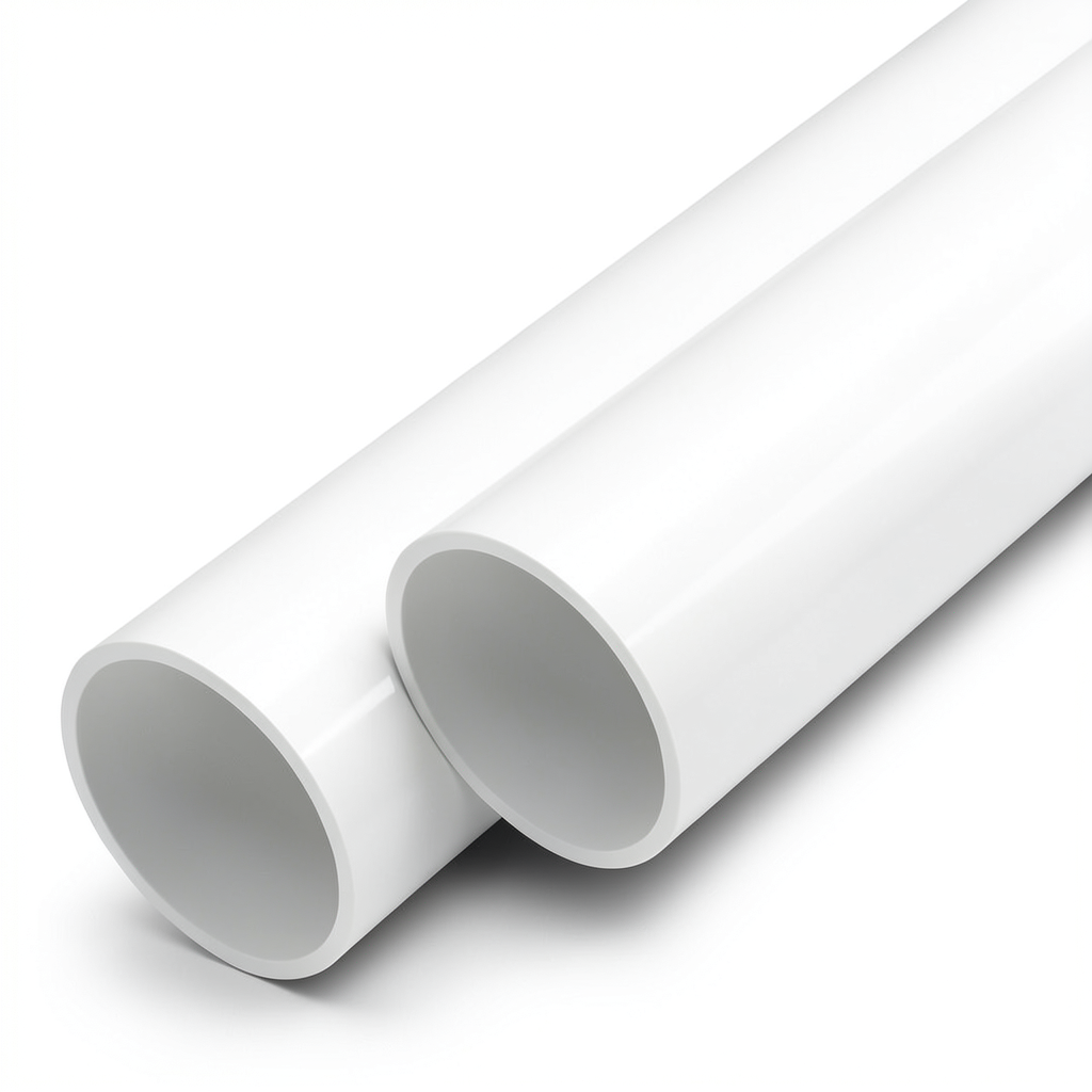 مواسير UPVC ضغط اسمي 10 بار قطر خارجي 140 مم سمك 5.4 مم لون أبيض