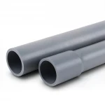 UPVC Pipes NPF Brand For Electrical Systems  EPC 80  Size 6 inch Thickness 10.97 mm Gray Colour
