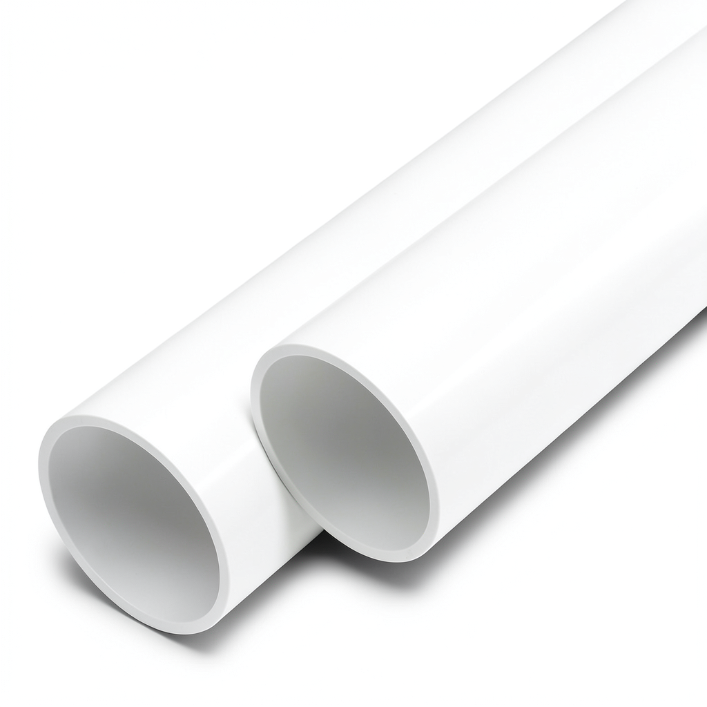 UPVC Pipes Nominal Pressure 10 Bar Outside Diameter 180 mm Thickness 6.9 mm White