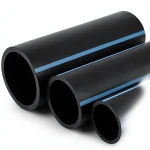 أنابيب HDPE الوطني لشبكات المياه الغير مضغوطة ضغط 4 بار قطر خارجي 75 مم سمك 1.8 مم لون أسود