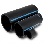 أنابيب HDPE الوطني لشبكات المياه الغير مضغوطة ضغط 4 بار قطر خارجي 90 مم سمك 1.8 مم لون أسود