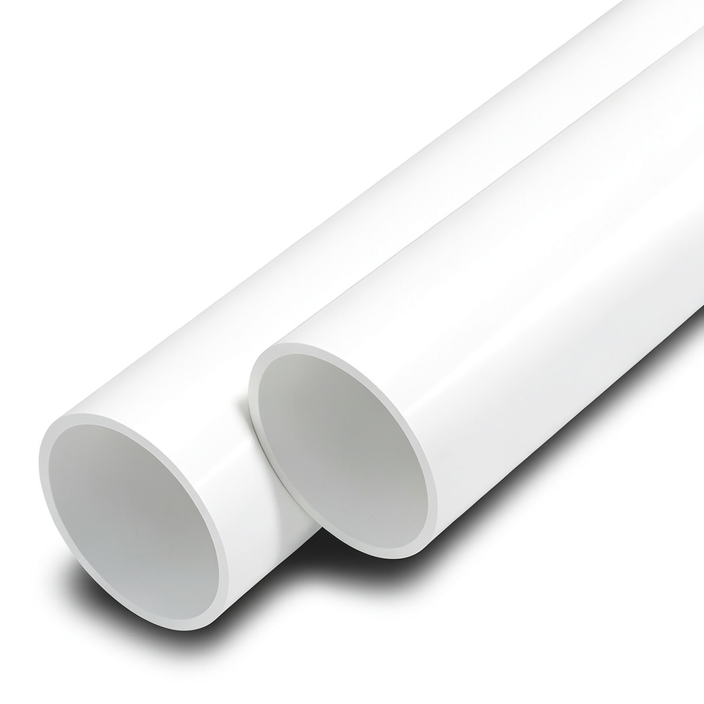 UPVC Pipes Nominal Pressure 8 Bar Outside Diameter 200 mm Thickness 6.2 mm White