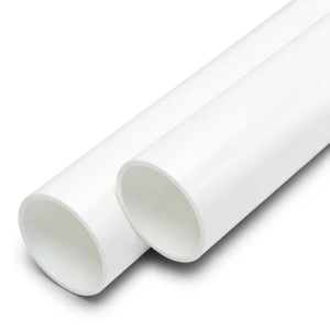 مواسير UPVC ضغط اسمي 8 بار قطر خارجي 50 مم سمك 2 مم لون أبيض