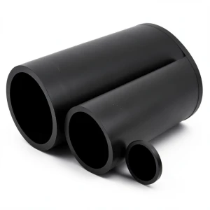 أنابيب HDPE الوطني لشبكات المياه الغير مضغوطة ضغط 4 بار قطر خارجي 75 مم سمك 1.8 مم لون أسود