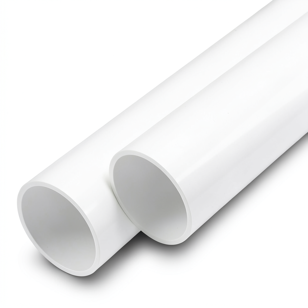 مواسير UPVC الوطني جدول 40 مقاس 8 إنش سمك 8.18 مم لون أبيض