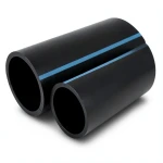 أنابيب HDPE الوطني لشبكات المياه الغير مضغوطة ضغط 4 بار قطر خارجي 125 مم سمك 2.5 مم لون أسود