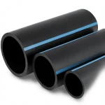 أنابيب HDPE الوطني لشبكات المياه الغير مضغوطة ضغط 4 بار قطر خارجي 140 مم سمك 2.8 مم لون اسود