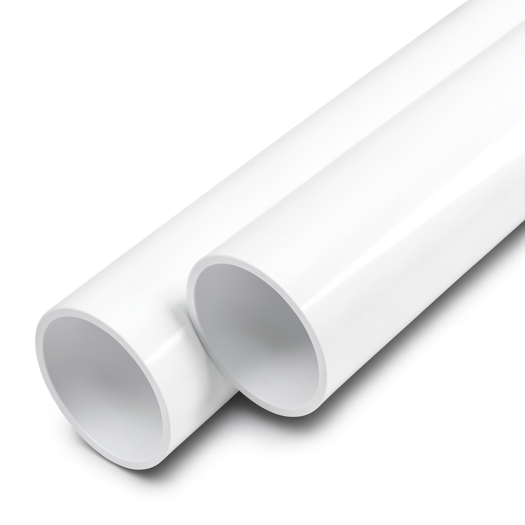 مواسير UPVC ضغط 8 بار قطر خارجي 250 مم سمك 7.7 مم لون أبيض