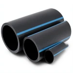 أنابيب HDPE الوطني لشبكات المياه الغير مضغوطة ضغط 4 بار قطر خارجي 180 مم سمك 3.6 مم لون أسود