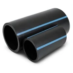 أنابيب HDPE الوطني لشبكات المياه الغير مضغوطة ضغط 4 بار قطر خارجي 140 مم سمك 2.8 مم لون اسود
