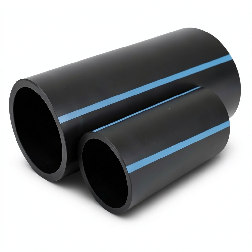 أنابيب HDPE الوطني لشبكات المياه الغير مضغوطة ضغط 4 بار قطر خارجي 140 مم سمك 2.8 مم لون اسود