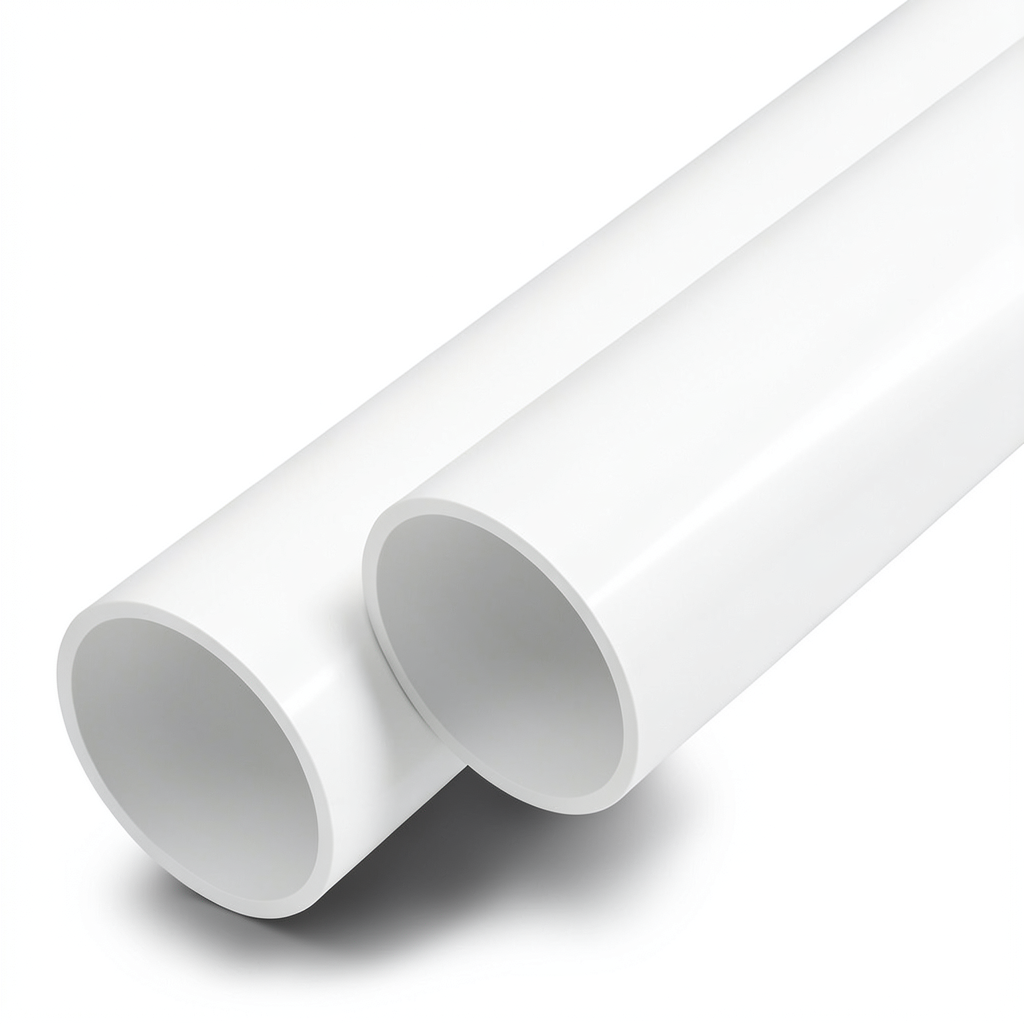 مواسير UPVC ضغط اسمي 8 بار قطر خارجي 75 مم سمك 2.9 مم لون أبيض