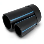 أنابيب HDPE الوطني لشبكات المياه الغير مضغوطة ضغط 4 بار قطر خارجي 160 مم سمك 3.2 مم لون أسود