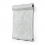 Italian wall covering, pale grey color, length 10 m, width 0.53 m, model 63023
