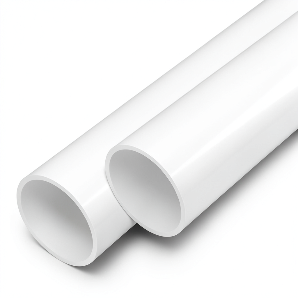 مواسير UPVC ضغط 8 بار قطر خارجي 280 مم سمك 8.6 مم لون أبيض