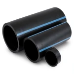 أنابيب HDPE الوطني لشبكات المياه الغير مضغوطة ضغط 4 بار قطر خارجي 225 مم سمك 4.5 مم لون أسود