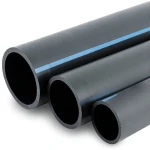 أنابيب HDPE الوطني ضغط 4 بار قطر خارجي 200 مم سمك 4 مم لون أسود