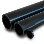 أنابيب HDPE الوطني لشبكات المياه الغير مضغوطة ضغط 4 بار قطر خارجي 250 مم سمك 4.9 مم لون اسود