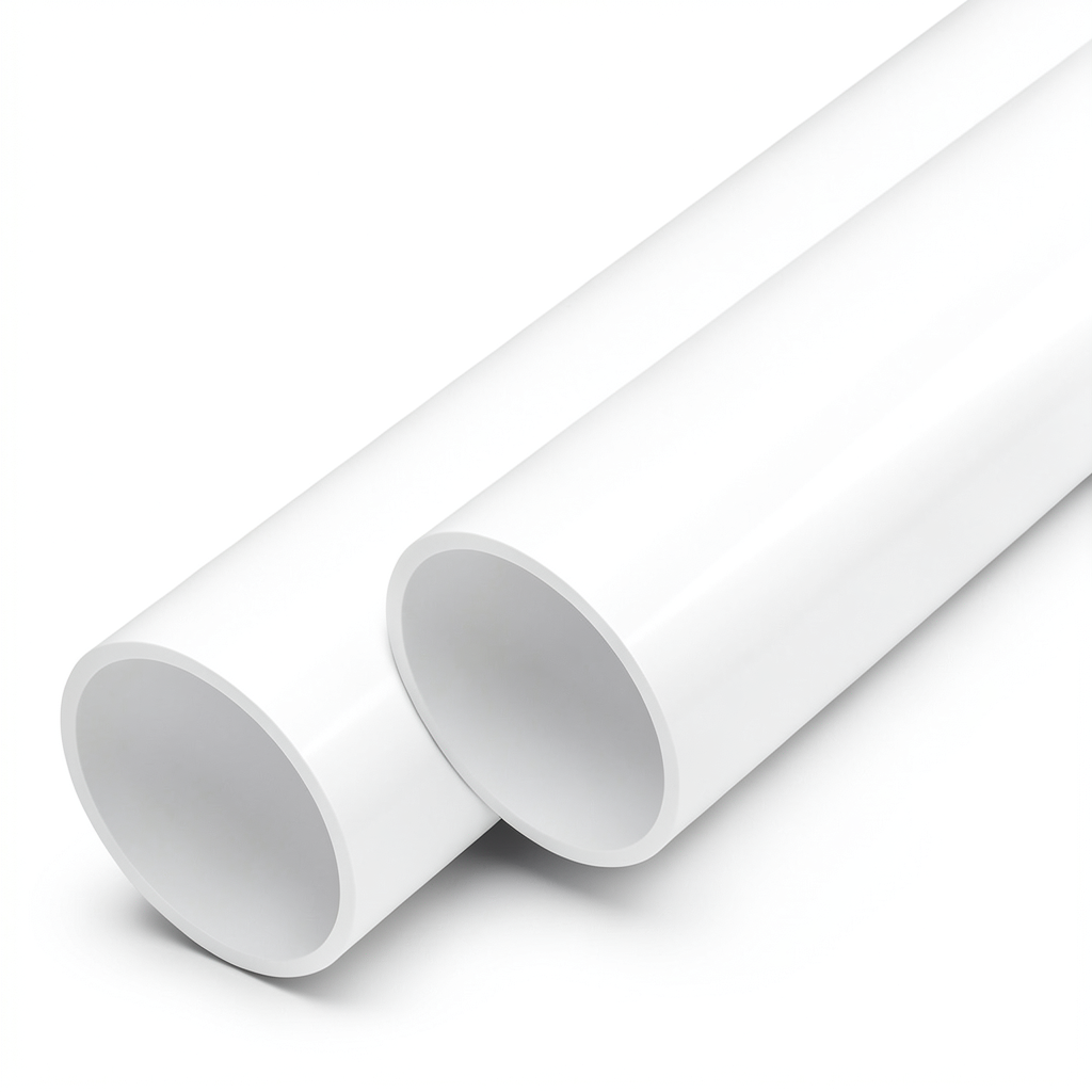 مواسير UPVC ضغط اسمي 8 بار قطر خارجي 90 مم سمك 3.5 مم لون أبيض