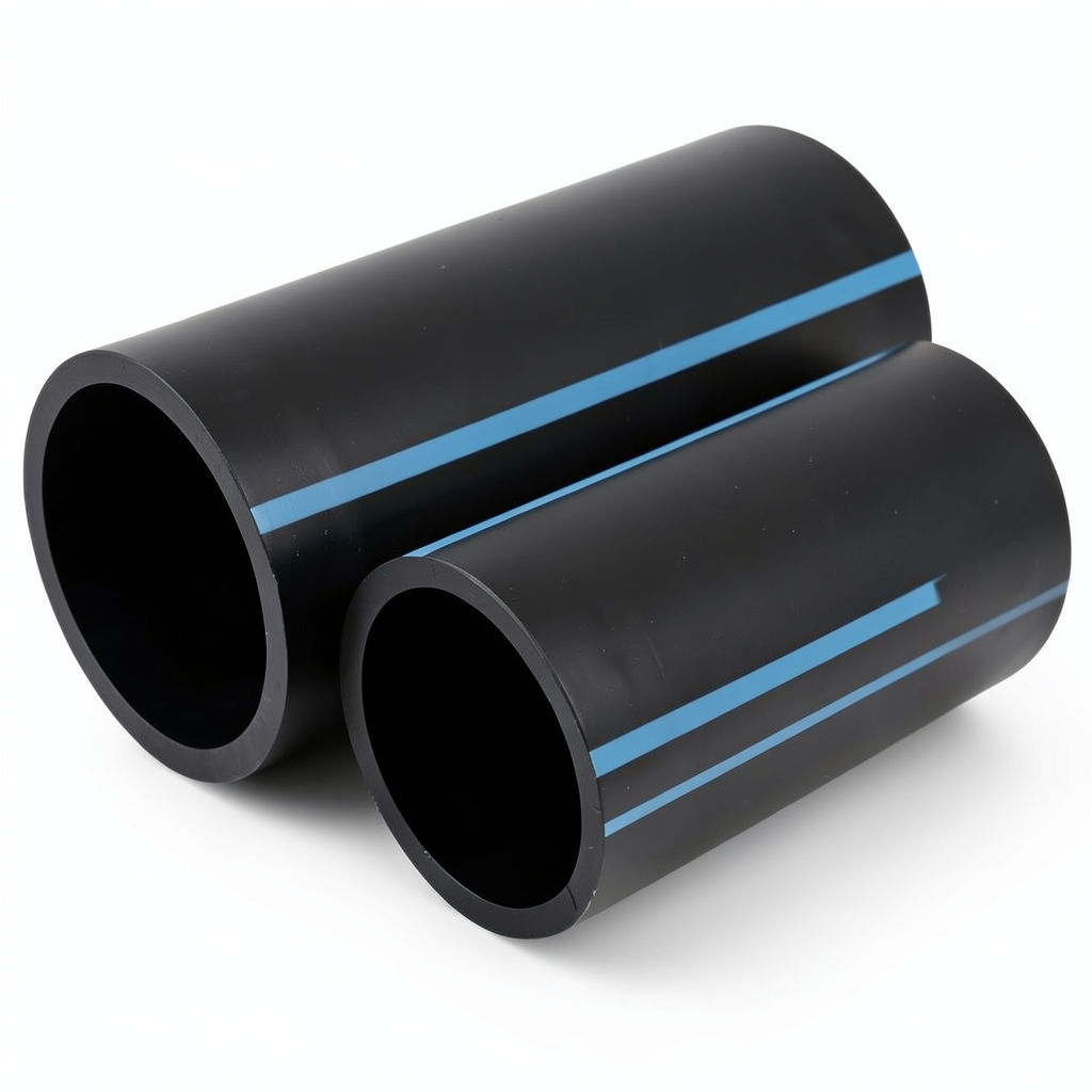 أنابيب HDPE الوطني لشبكات المياه الغير مضغوطة ضغط 4 بار قطر خارجي 225 مم سمك 4.5 مم لون أسود