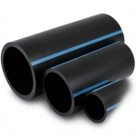 أنابيب HDPE الوطني لشبكات المياه الغير مضغوطة ضغط 4 بار قطر خارجي 315 مم سمك 6.2 مم لون أسود