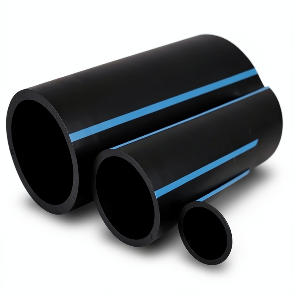NPF HDPE Pipes Nominal Pressure 4 Bar Outside Diameter 355 mm Thickness 7 mm Black