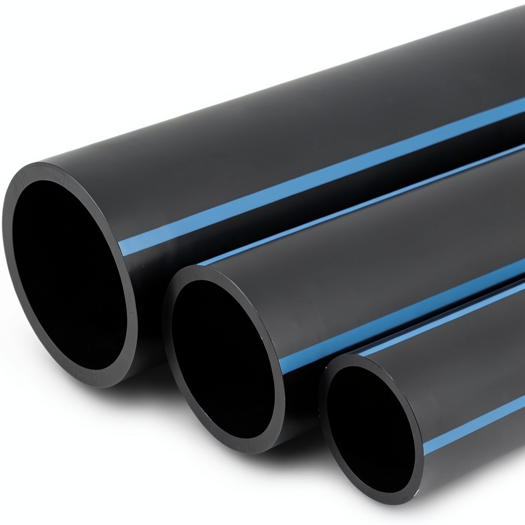 NPF HDPE Pipes Nominal Pressure 4 Bar Outside Diameter 400 mm Thickness 7.9 mm Black