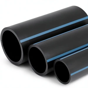 أنابيب HDPE الوطني لشبكات المياه الغير مضغوطة ضغط 4 بار قطر خارجي 450 مم سمك 8.9 مم لون اسود