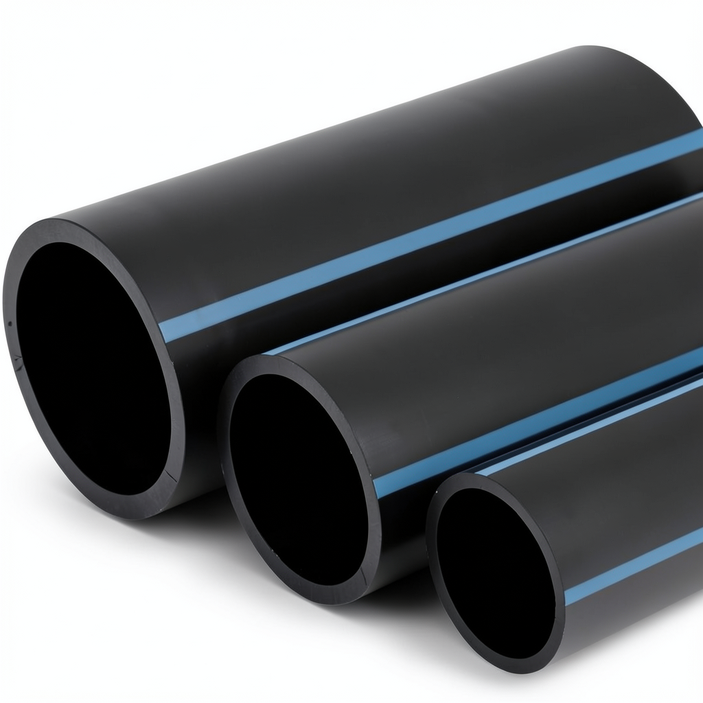 أنابيب HDPE الوطني لشبكات المياه الغير مضغوطة ضغط 4 بار قطر خارجي 450 مم سمك 8.9 مم لون اسود
