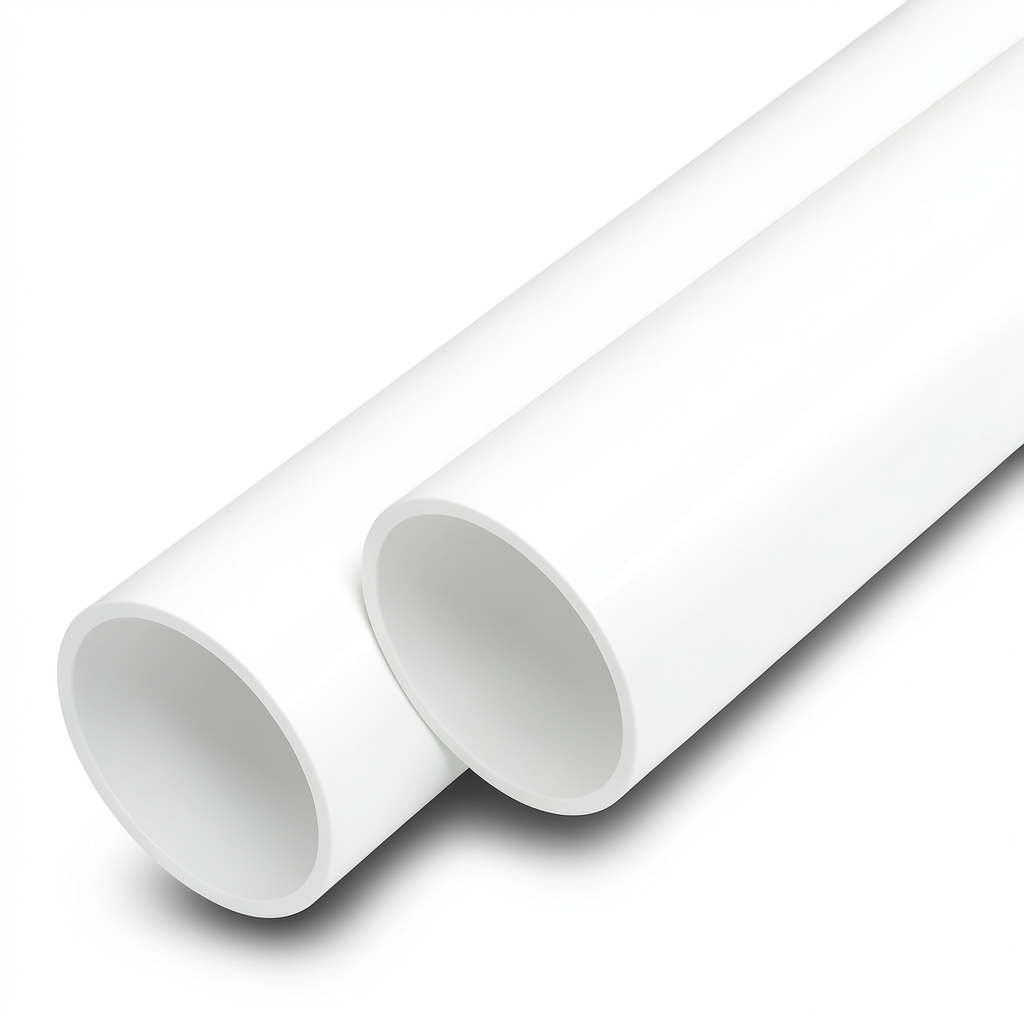 UPVC Pipes Nominal Pressure 10 Bar Outside Diameter 160 mm Thickness 6.2 mm White