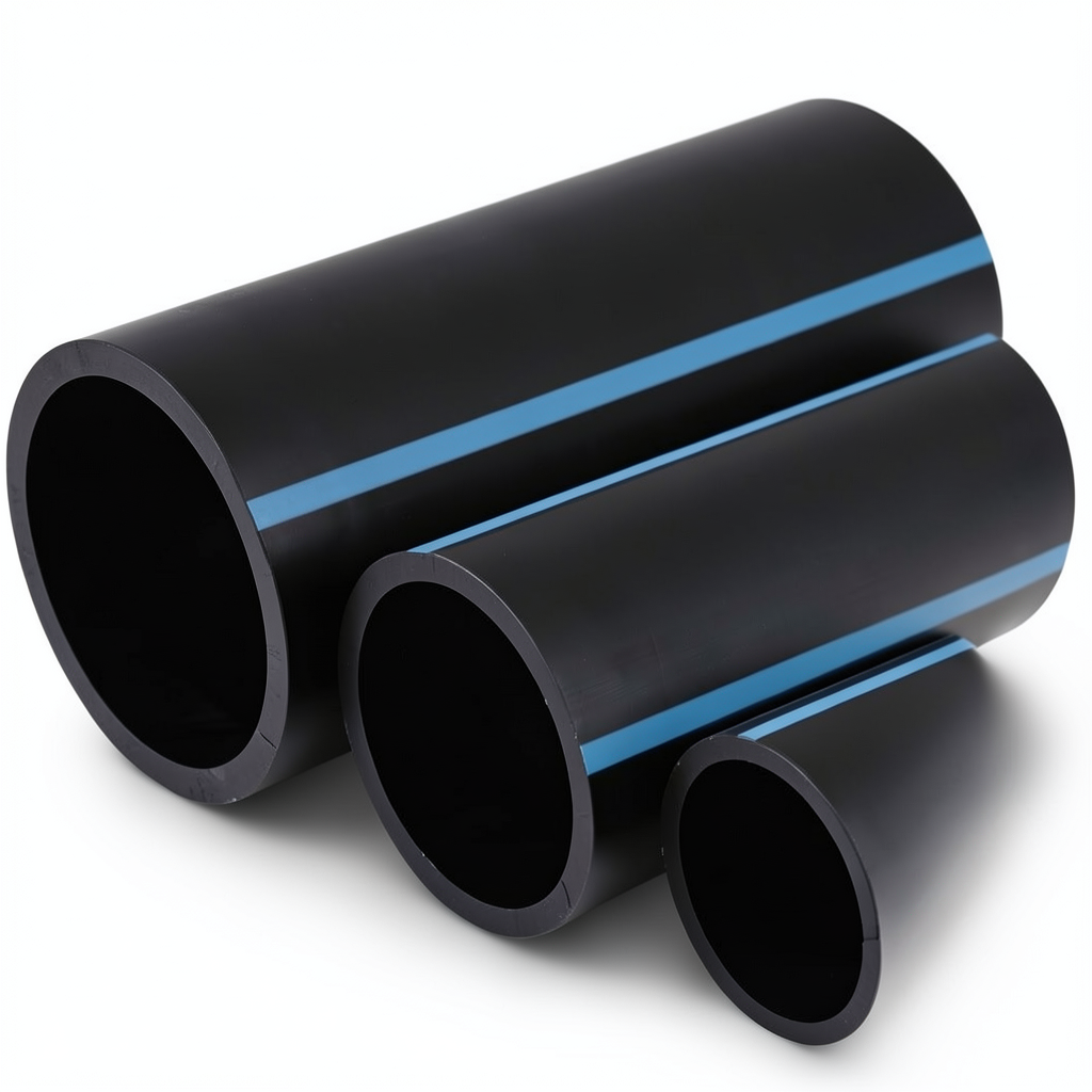 NPF HDPE Pipes Nominal Pressure 4 Bar Outside Diameter 560 mm Thickness 11 mm Black