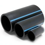 أنابيب HDPE الوطني لشبكات المياه الغير مضغوطة ضغط 4 بار قطر خارجي 630 مم سمك 12.4 مم لون أسود