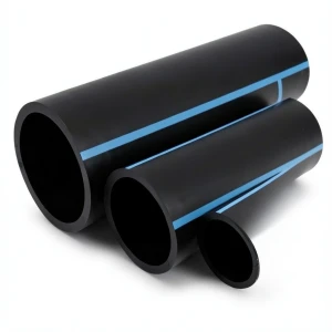 أنابيب HDPE الوطني لشبكات المياه الغير مضغوطة ضغط 4 بار قطر خارجي 630 مم سمك 12.4 مم لون أسود