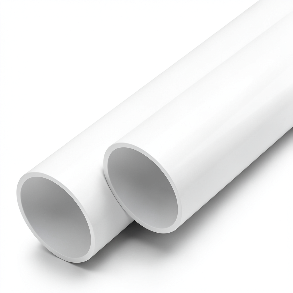 مواسير UPVC ضغط اسمي 10 بار قطر خارجي 180 مم سمك 6.9 مم لون أبيض