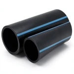 أنابيب HDPE الوطني لشبكات المياه الغير مضغوطة ضغط 4 بار قطر خارجي 710 مم سمك 14 مم لون أسود