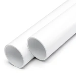 مواسير UPVC ضغط اسمي 10 بار قطر خارجي 200 مم سمك 7.7 مم أبيض