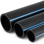 أنابيب HDPE الوطني لشبكات المياه الغير مضغوطة ضغط 4 بار قطر خارجي 75 مم سمك 1.8 مم لون أسود