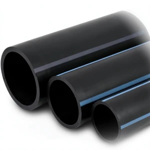 أنابيب HDPE الوطني لشبكات المياه الغير مضغوطة ضغط 4 بار قطر خارجي 90 مم سمك 1.8 مم لون أسود