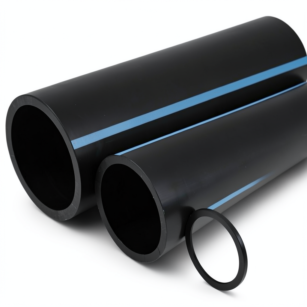 NPF HDPE Pipes Nominal Pressure 4 Bar Outside Diameter 110 mm Thickness 2.2 mm Black