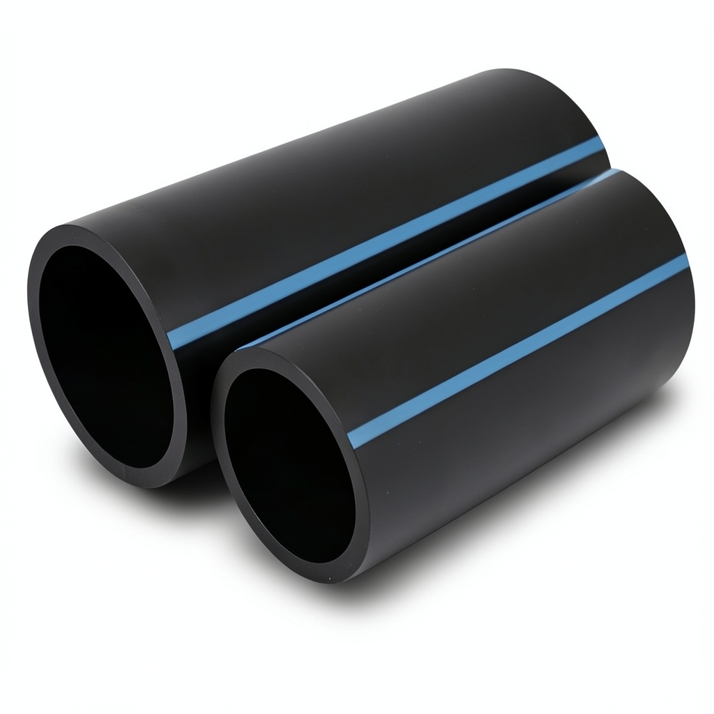 أنابيب HDPE الوطني لشبكات المياه الغير مضغوطة ضغط 4 بار قطر خارجي 125 مم سمك 2.5 مم لون أسود