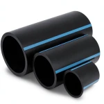 أنابيب HDPE الوطني لشبكات المياه الغير مضغوطة ضغط 4 بار قطر خارجي 140 مم سمك 2.8 مم لون اسود