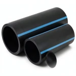 أنابيب HDPE الوطني ضغط 4 بار قطر خارجي 200 مم سمك 4 مم لون أسود