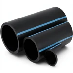 أنابيب HDPE الوطني لشبكات المياه الغير مضغوطة ضغط 4 بار قطر خارجي 225 مم سمك 4.5 مم لون أسود