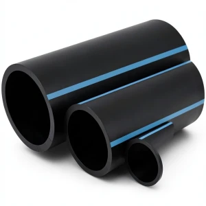 أنابيب HDPE الوطني لشبكات المياه الغير مضغوطة ضغط 4 بار قطر خارجي 225 مم سمك 4.5 مم لون أسود
